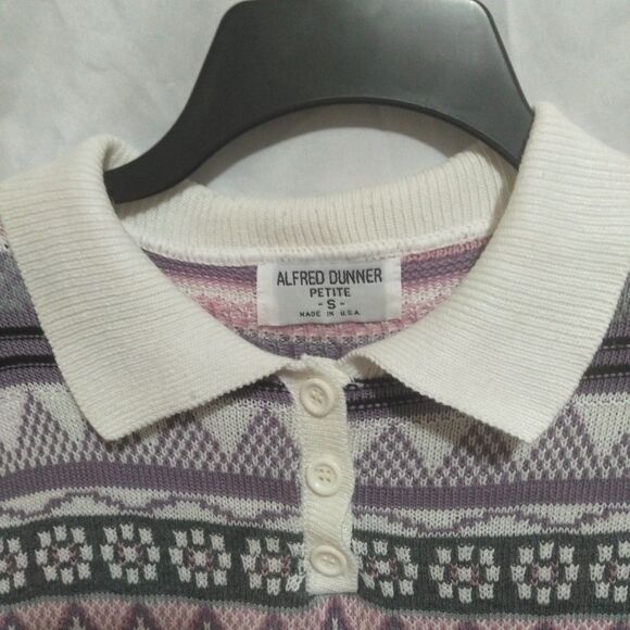 Alfred Dinner Petite S Sweater Made In Usa Long Sleeve  Granny core Cottage - Picture 4 of 10